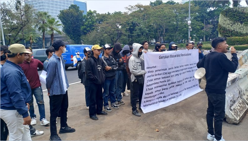 Gemar Gelar Aksi Unjuk Rasa di Depan Kedubes AS