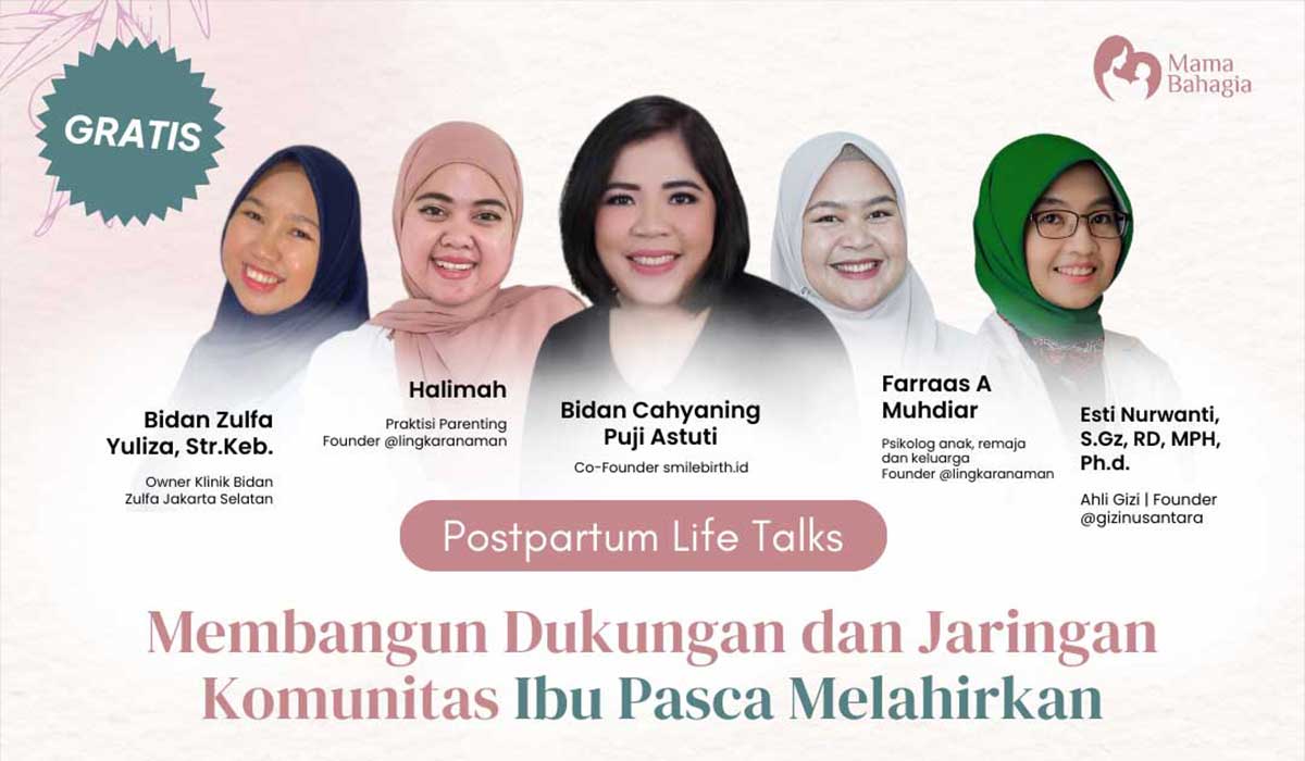 New Briswa & Komunitas Mamah Bahagia Gelar Postnatal Life Talks