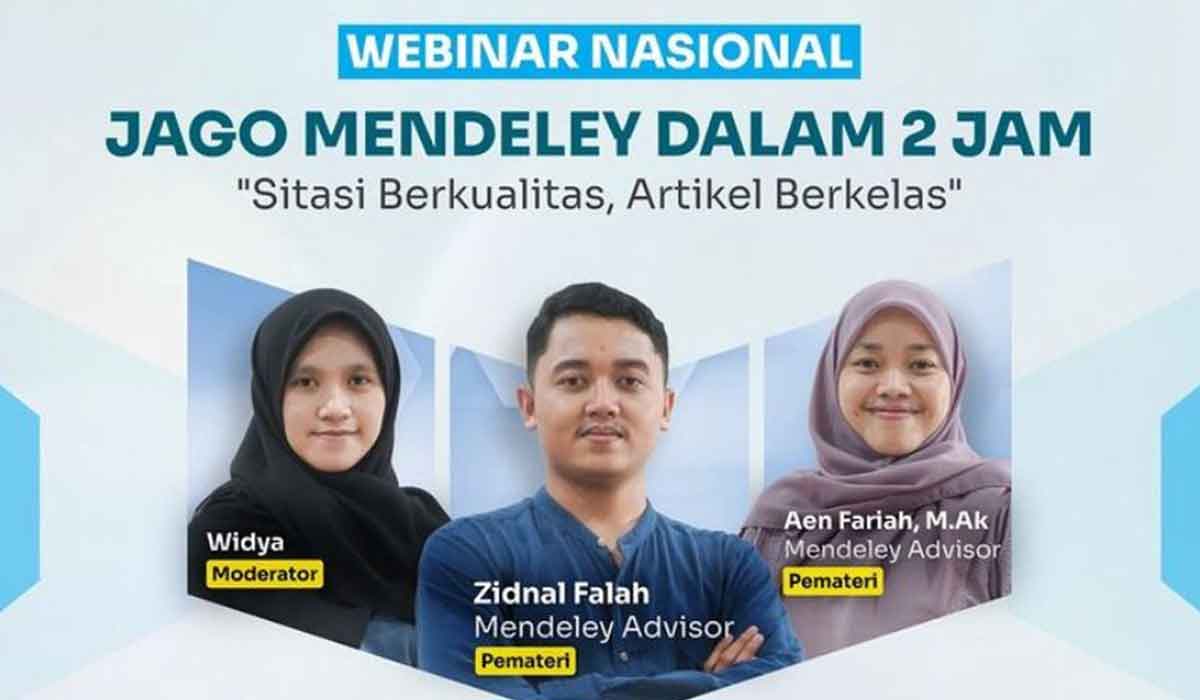 Mudahkan Penyusunan Artikel, Pelopor Publikasi Akademika Gelar Webinar Jago Mendeley