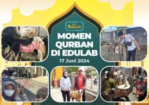 PT Kreasi Edulab Indonesia Gelar Acara Potong Qurban di Idul Adha